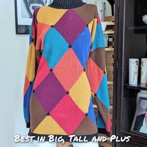 🎈HPx2 Vintage Jacque&Koko argyle sweater(22/24)